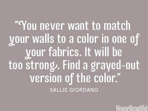 Wall paint and fabric ~ decorating